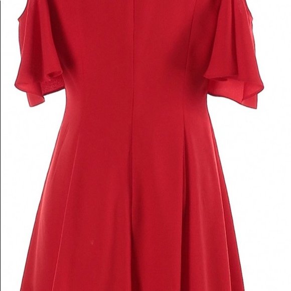 Club Monaco Red Shoulder Dress - Picture 4 of 7